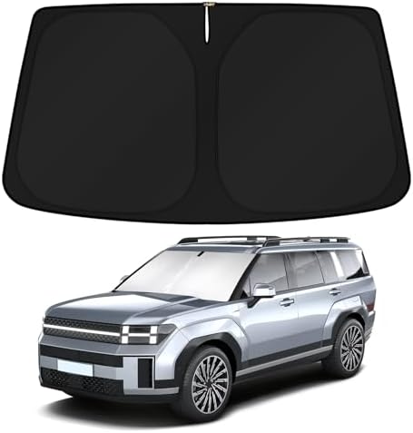 KUST Windshield Sun Shade for 2024 2025 2026 Hyundai Santa Fe Custom Fit by KUST
