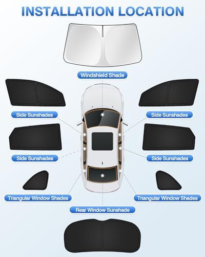 Canvcle Sunshades for Hyundai Tucson 2016-2021 Accessories Windshield Sun Shade - Image 5