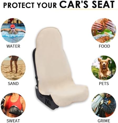 Waterproof Car Seat Cover Universial Fits Car Sweat Towel - Image 7