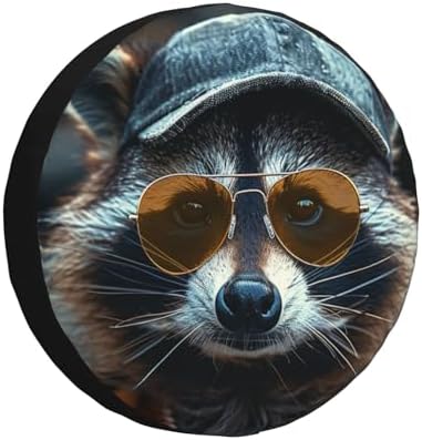 Funny Raccoon Spare Tire Cover Raccoon Wheel Protector - Image 2