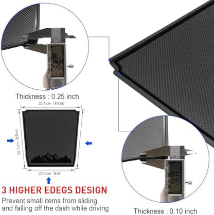Dashboard Mats for Subaru Crosstrek Accessories 2018-2023, Forester 2019+ - Image 5