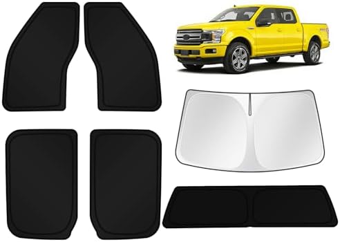 KUST Car Window Shades for Ford F150 2015-2020 Windshield Sun Shade Side Window by KUST