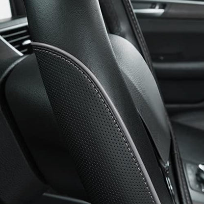 Car Pass Color Piping Microfiber Leather Universal Fit Steering Wheel Cover - Image 5