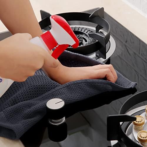 Homaxy 100% Cotton Waffle Weave Kitchen Dish Towels 6-Pack, Dark Grey - Image 5