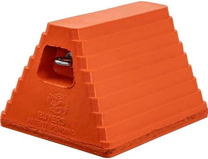 Buyers Products WC6810LP Heavy Duty Orange Rubber Wheel Chock by BuyersProductsCompany