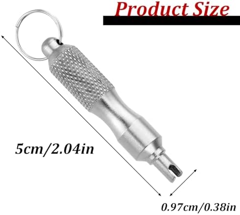Trinkrittey Valve Core Removal Tool, Valve Stem Core Remover Stainless Steel - Image 2