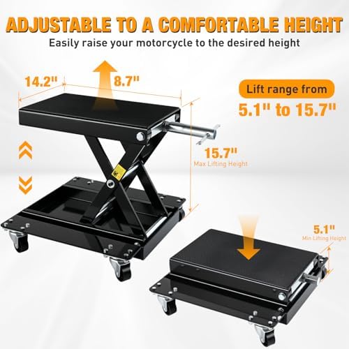 Nilight Motorcycle Lift 1100 LBS ATV Scissor Lift Jacks - Image 3