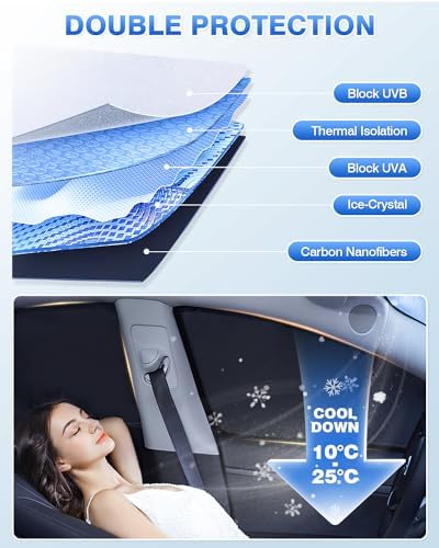 Canvcle Sunshades for Chrysler Pacifica 2017-2025 2026 Accessories Windshield - Image 4