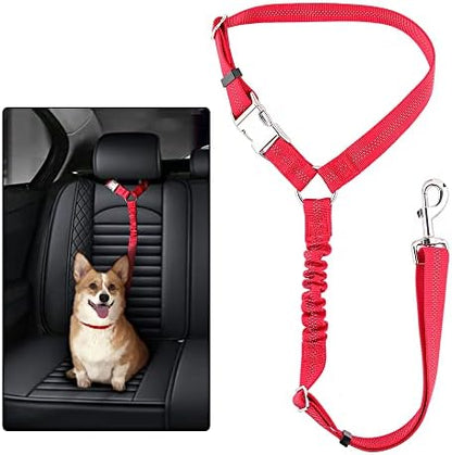 Plutus Pet Dog Seat Belt for Car Headrest, Reflective by PLUTUSPET