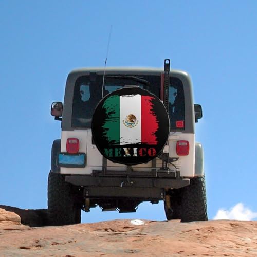 Generic Vintage Mexico Michoacan Mexican Flag Tire Covers, Dust-Proof - Image 5
