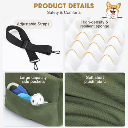 JOEJOY Dog Car Seats for Small Medium Dogs Under 35lbs, Dog Booster Seat - Image 5