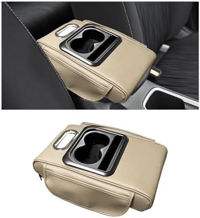 Car Center Console Armrest Pillow, Leather Arm Rest Cover Pad by YTFRL