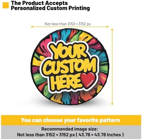 Forest Spare Tire Cover PU Leather, Weatherproof Wheel Protectors Tyre Covers - Image 3