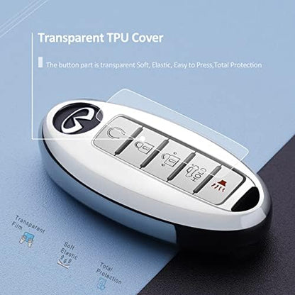Compatible with Nissan Key Fob Cover Altima Maxima Rogue Armada Pathfinder - Image 2