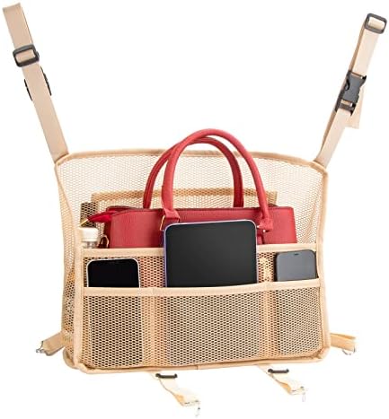 eing Car Organizers and Storage Mesh Bag, Purse Holder, Car Net Pocket Handbag - Image 2