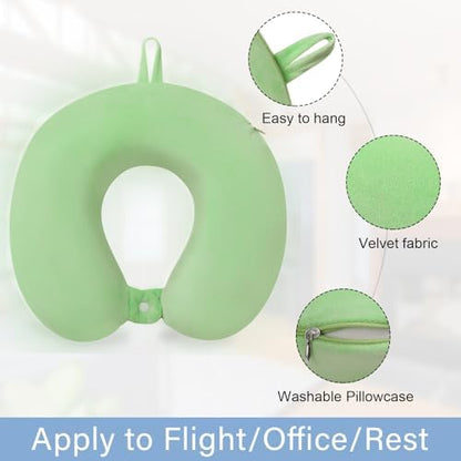 Neck Pillow for Travel U Shape Memory Foam Pillows - Image 2