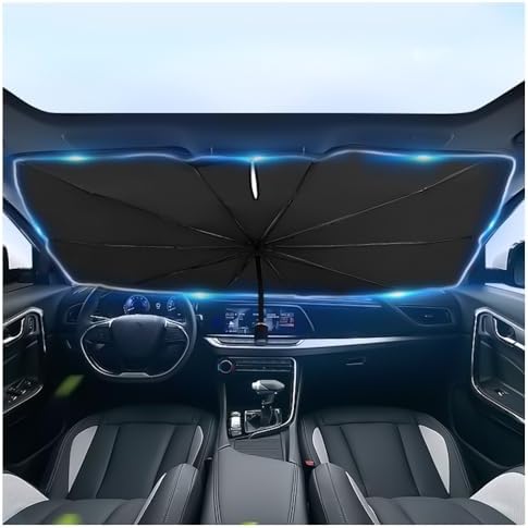 Car Windshield Sun Shade, Foldable Car Shade Umbrella by Unknown