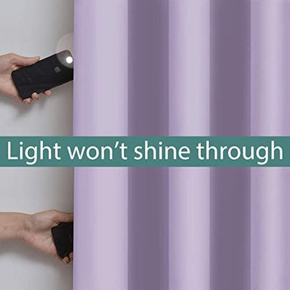 Yakamok 100% Blackout Lined Panels, Room Darkening Thermal Insulated Blackout - Image 3