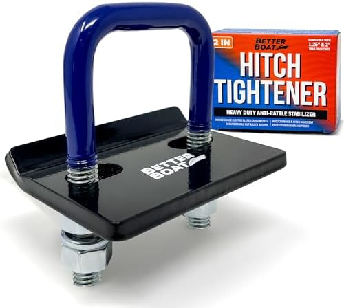 Anti Rattle Hitch Tightener, 2 Inch Hitch Stabilizer and Trailer Silencer by BetterBoat