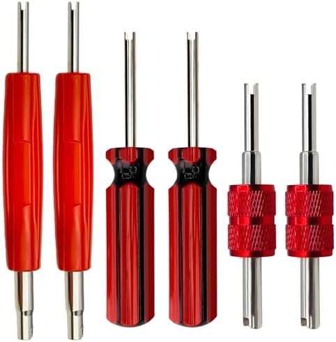 6Pcs Valve Stem Removal Tool Kit, R134a R12 A/C HVAC Air Conditioner Schrader by VOTNMIC