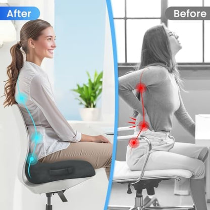 CushZone Ergonomic Seat Cushion, Sciatica Support - Image 5