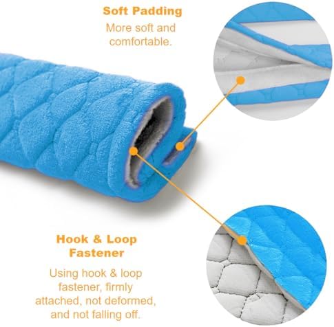 5 Pack Soft Comfort Car Seatbelt Cover Protector Pads Strap - Image 3