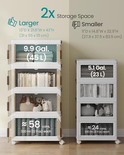 SONGMICS 48QT stackable storage bins - Image 3