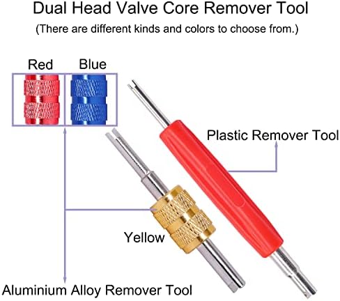 TWTADE Tire Valve Stem Removal Tool Kit, R12 R134a Air Conditioning Valve Core - Image 4
