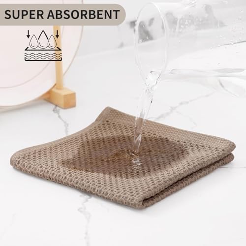 Kitinjoy 100% Cotton Waffle 8-Pack Kitchen Towels - Image 3