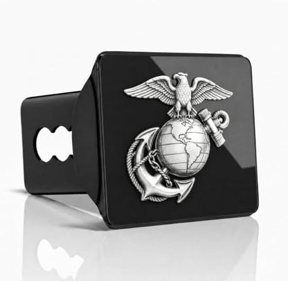 Marine Corps Eagle Globe Anchor Trailer Hitch Cover - Image 2