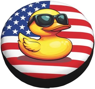 Funny Duck Spare Tire Cover Weatherproof Universal Wheel Protectors Cute Duck - Image 3