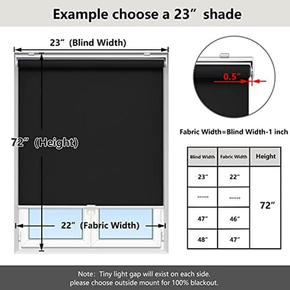 AOSKY Blackout Cordless Roller Shade - Image 5