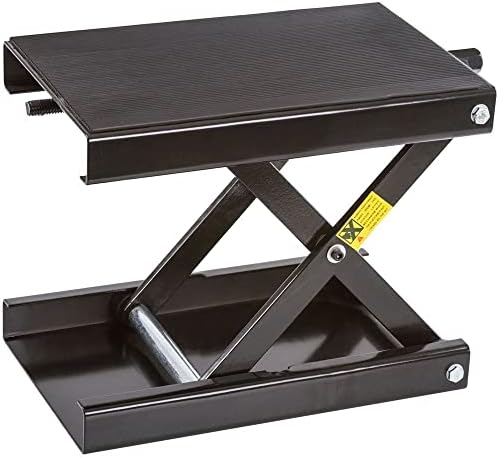 Black Widow Steel Motorcycle Scissor Jack, 100 lb Capacity by DiscountRamps