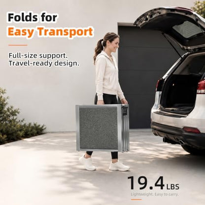 Dog Ramp for Car, "  × "  Ultra-Wide Aluminum Outdoor Pet Ramp for - Image 5