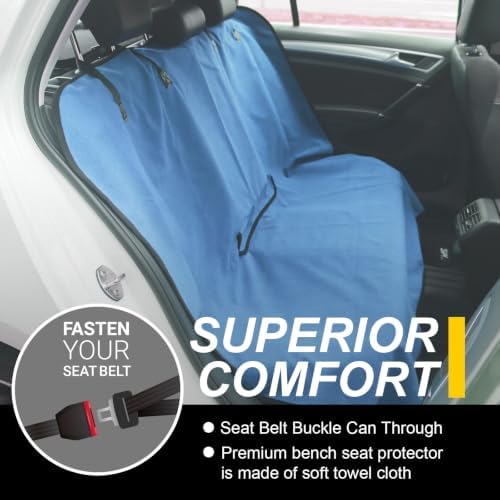 Back Seat Cover for Car Trucks Van SUV, Waterproof Rear Bench Towel Seat Covers - Image 2