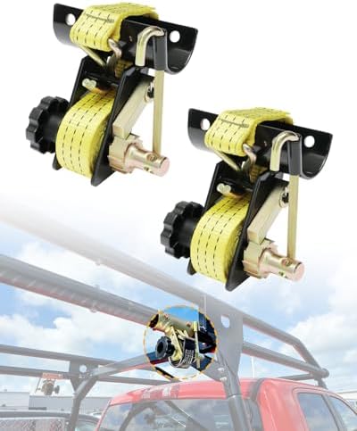 Ladder Rack Straps, Rack Ratchet Straps Truck/Lumber/Pipe/Roof Rack Straps by Gledewen