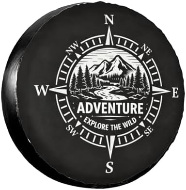 Spare Tire Cover，Compass Camper Spare Tire Cover Waterproof Sun Protection by Unknown