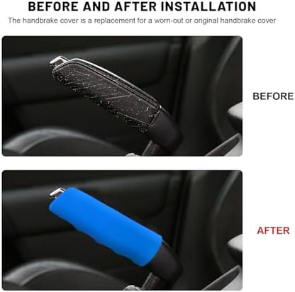 Car Handbrake Cover, Waved Shaped Auto Hand Brake Protector Comfortable Handle - Image 4