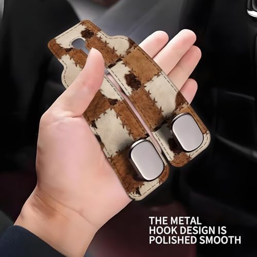 Car Seat Headrest Hook, Universal Leather Cute Hanger Holder Hook, Storage - Image 4