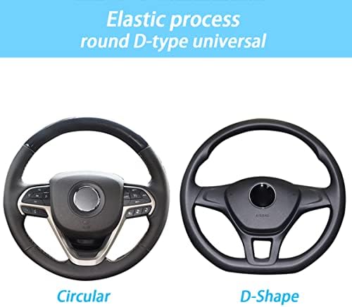 Moly Magnolia 15 Inch Steering Wheel Cover, Microfiber Ice Silk - Image 4