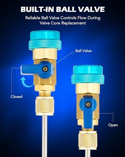 OMT AC Valve Core Removal Tool, R134a R1234yf R22 AC Schrader Valve Tool - Image 5