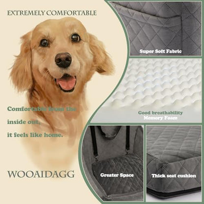 WOOAIDAGG Dog Car Seat for Medium Sized Dog, Pet Travel Car Bed - Image 4