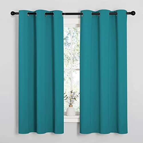 NICETOWN Room Darkening Curtains 63 inch Length 2 Panels, Thermal Insulated by NICETOWN