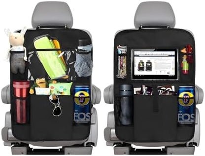 2PCS Car Backseat Organizer, Oxford Car Back Seat Protecter Kick Mat by Unknown