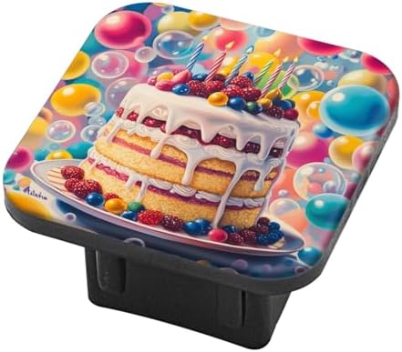 Hitch Cover Fits for 2-Inch Hitch, Stunning Colorful Cake - Image 2