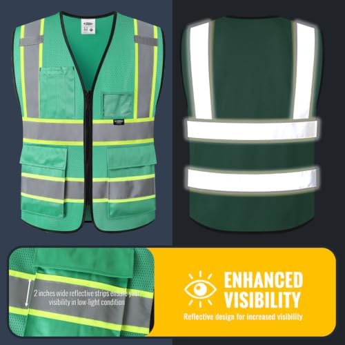 JKSafety Safety Vest for men women Hi Vis Vest - Image 3