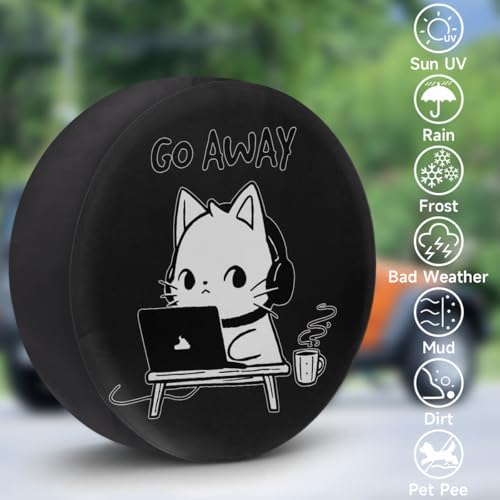 Rv Spare Tire Cover Wheel Funny Animall Cat Tire Covers Wheel Protectors - Image 3