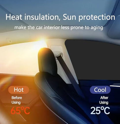 Car Sunshade, Car Privacy Window Shade, 100% Block Light - Image 5