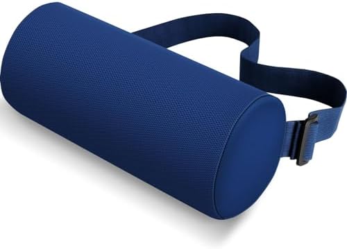 CushZone Lumbar Roll Support Pillow, Memory Foam Back Cushion by CushZone