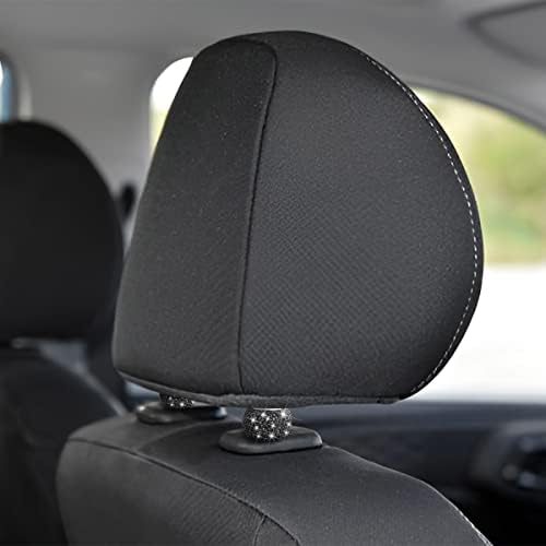 BELOMI 4 Pack Car Headrest Collars, Bling Car Head Rest Collars Rings Decor - Image 4